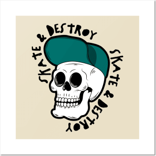 Skullman Skate & Destroy Posters and Art